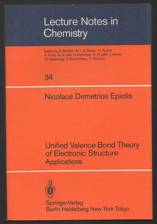 Unified Lalence Bond Theory Of Electronic Structure Applications  - copertina