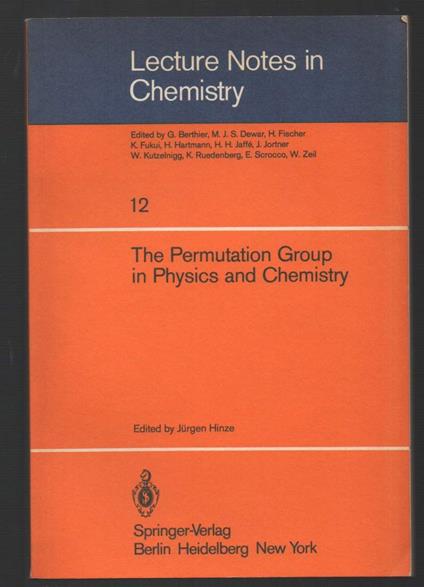 The Permutation Group in Physics And Chemistry  - copertina