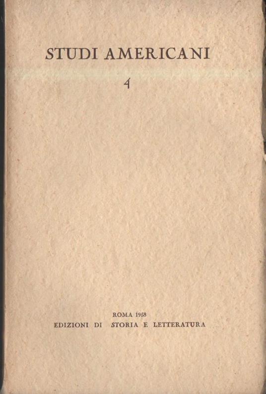 Studi Americani. N. 4  - copertina