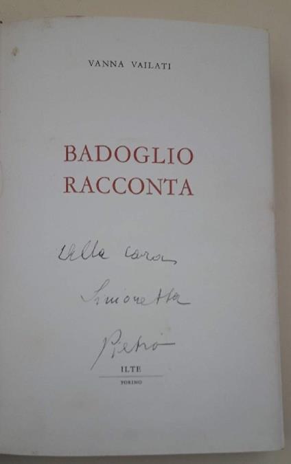 Badoglio Racconta - copertina
