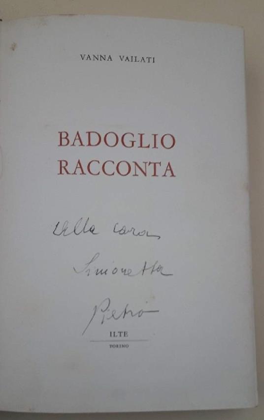 Badoglio Racconta - copertina