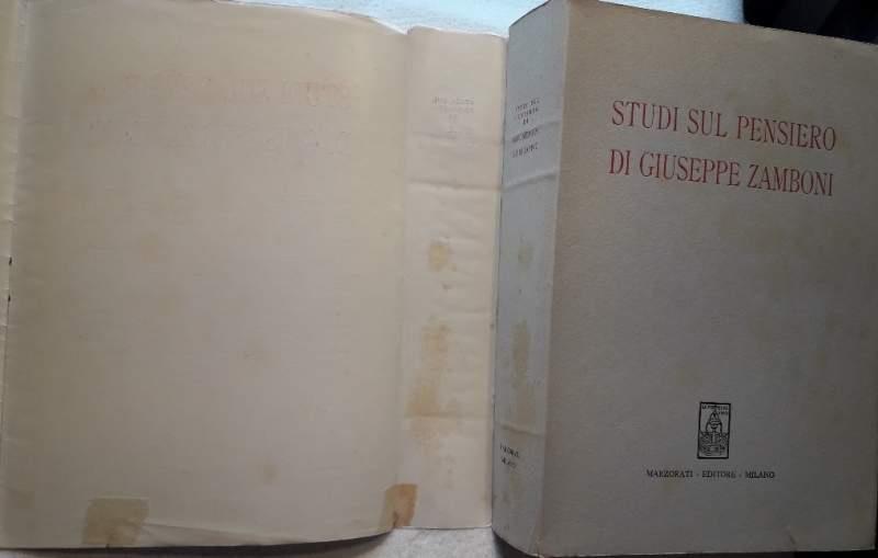 Studi Sul Pensiero di Giuseppe Zamboni