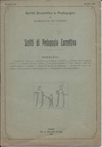 Scritti Scientifici e Pedagogici di Domenico De Cristo - Scitti di Pedagogia Correttiva - Fascicolo Iii Ottobre 1921