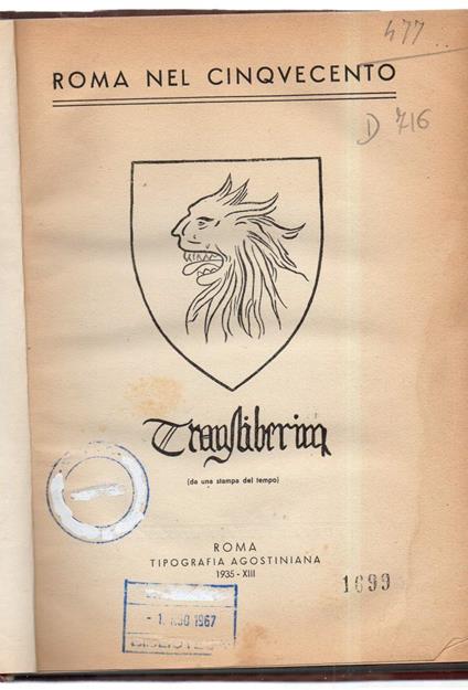 Transtiberina - copertina