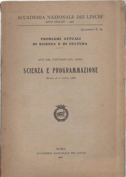 Scienza e Programmazione  - copertina