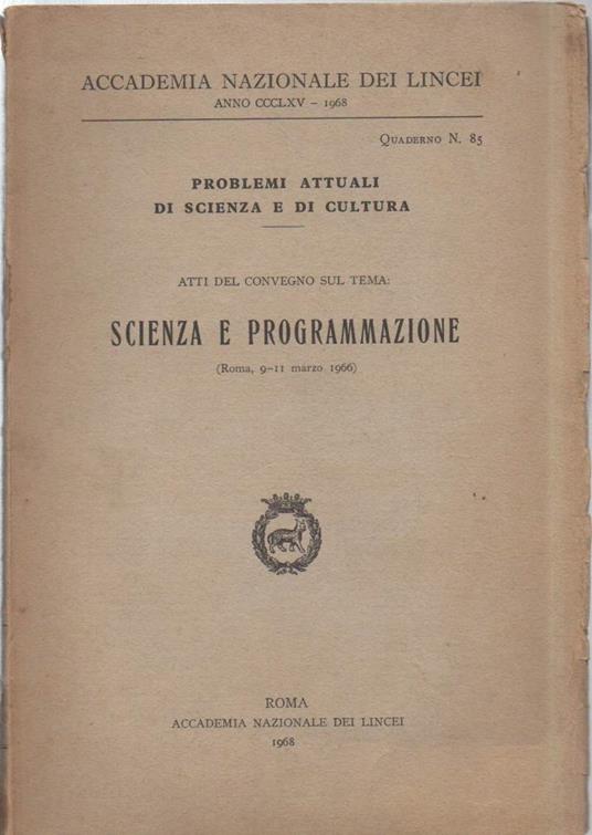 Scienza e Programmazione  - copertina