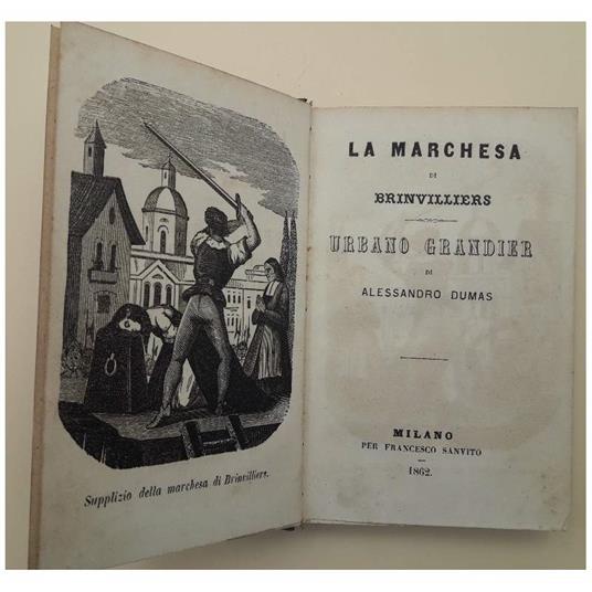 La Marchesa di Brinvilliers-urbano Grandier - Alexandre Dumas - copertina