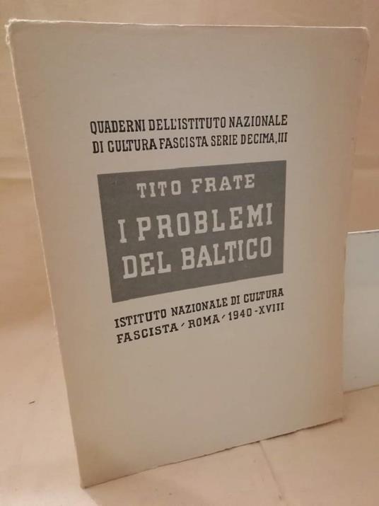 I Problemi Del Baltico  - Tito Frate - copertina