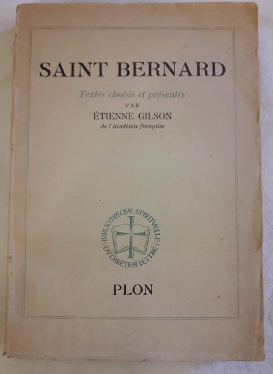 Saint Bernard - Gilson Étienne - copertina