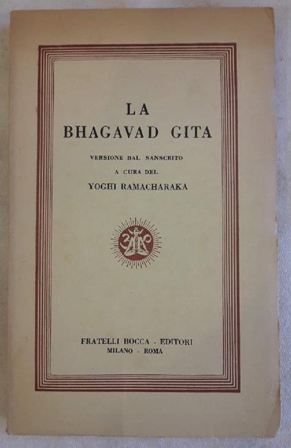 La Bhagavad Gita - Yogi Ramacharaka - copertina