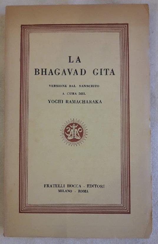 La Bhagavad Gita - Yogi Ramacharaka - copertina