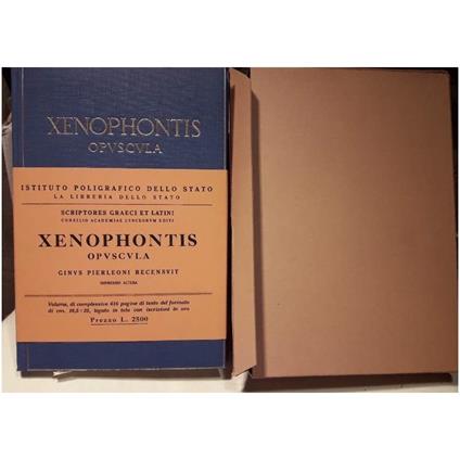 Xenophonthis Opuscola - Senofonte - copertina