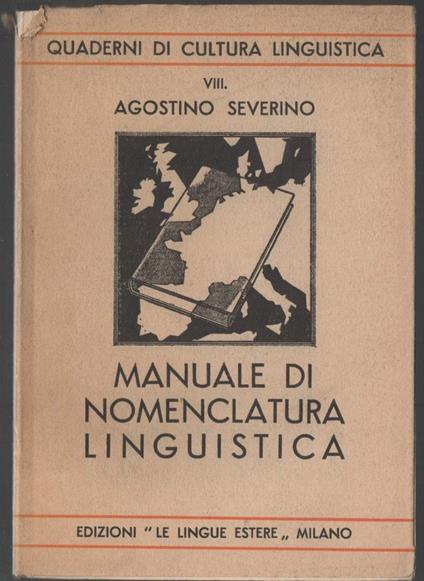 Manuale di Nomenclatura Linguistica  - Agostino Severino - copertina