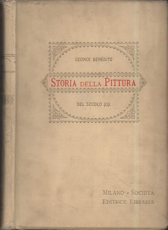 Storia Della Pittura Del Secolo Xix  - copertina