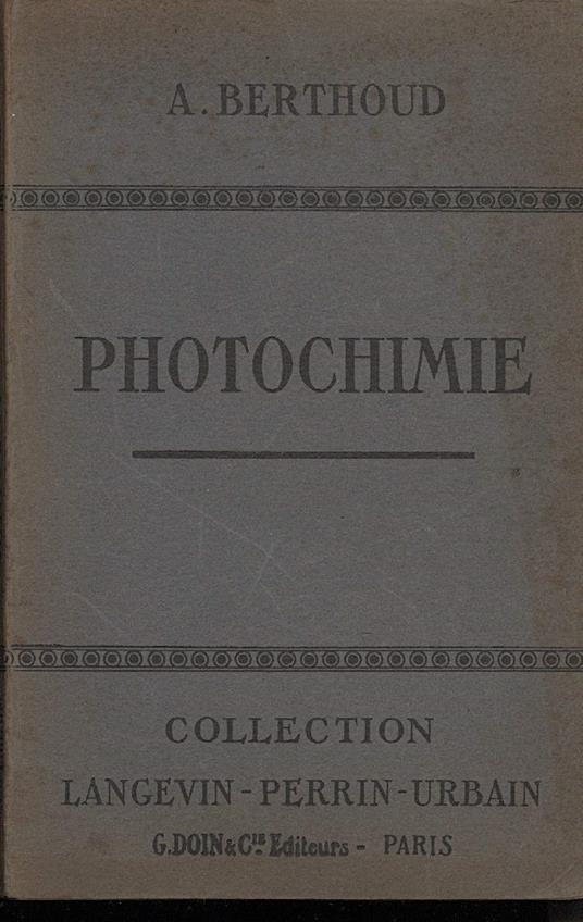 Photochimie - copertina
