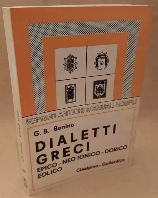 Dialetti Greci  - copertina