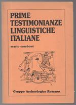 Prime Testimonianze Linguistiche Italiane 