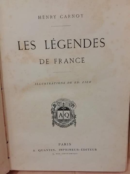 Les Legendes De France  - copertina