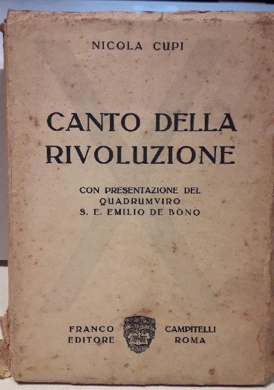 Canto Della Rivoluzione - copertina