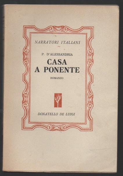 Casa a Ponente  - copertina