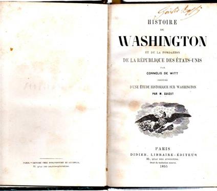 Histoire De Washington Et De La Fondation De La Republique Des Etats-unis - copertina