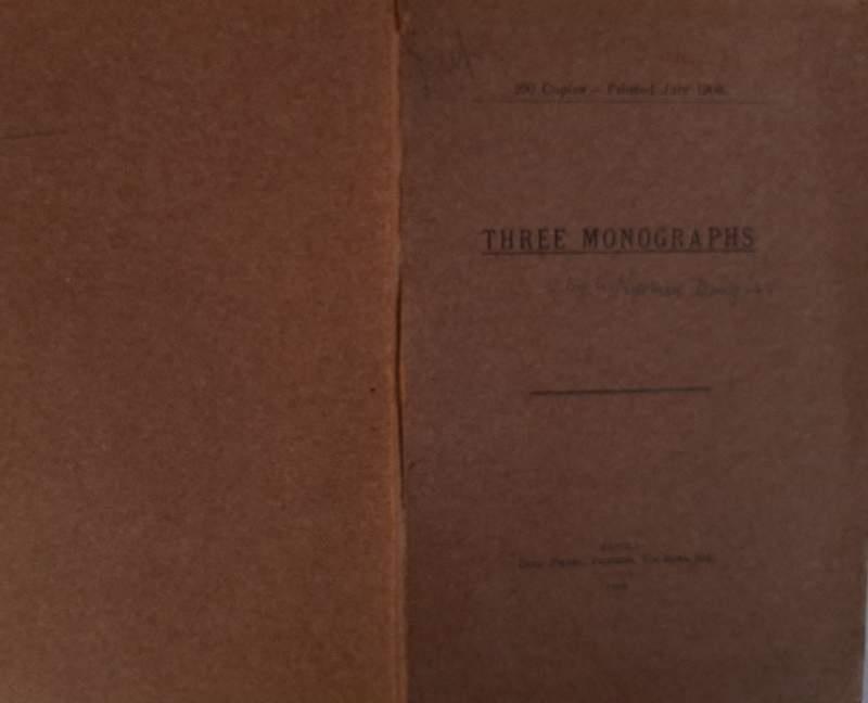 Three Monographs The Lost Literature Of Capri/tiberius/saracens And Corsairs in Capri