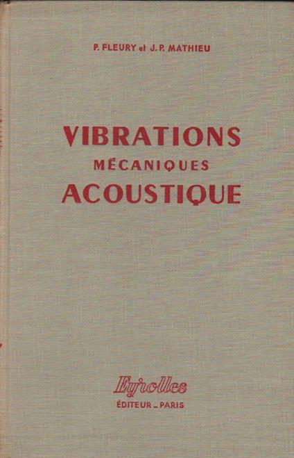 Vibrations Mecaniques Acoustique  - copertina