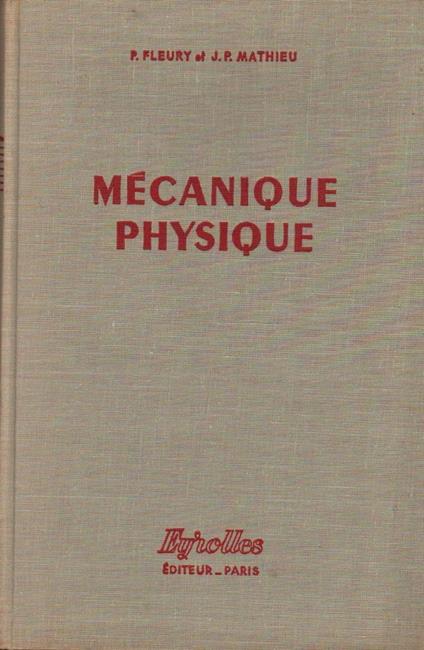 Mecanique Physique  - copertina