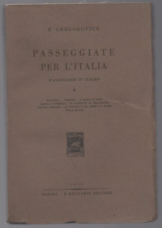 Passeggiate per L'italia - copertina