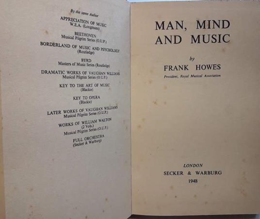 Man, Mind And Music - copertina