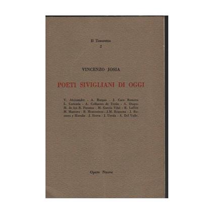 Poeti Sivigliani di Oggi  - copertina