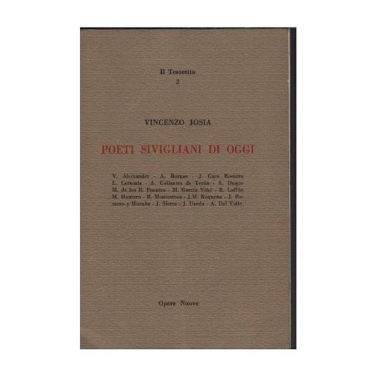 Poeti Sivigliani di Oggi  - copertina
