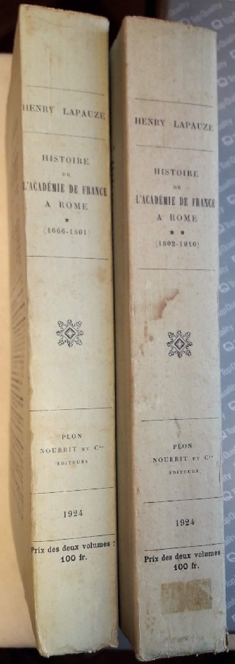 Histoire De L'academie De France a Rome-tome I Et Ii- 