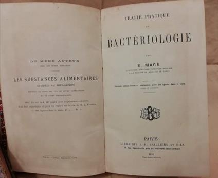 Traite Pratique De Bacteriologie  - copertina