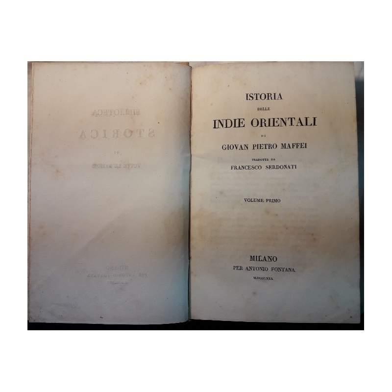 Istoria Delle Indie Orientali-vol I 