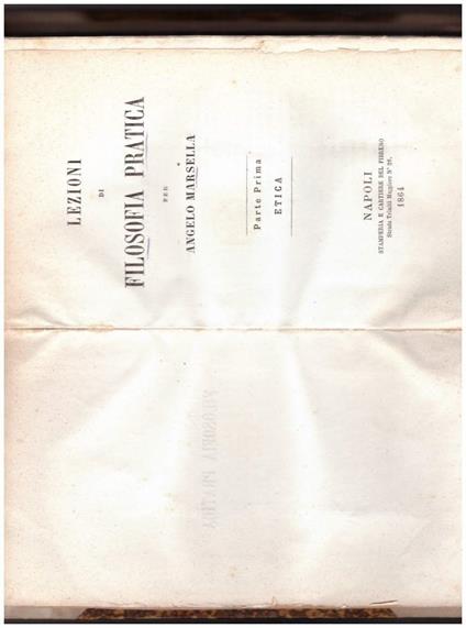 Lezioni di Filosofia Pratica  - copertina