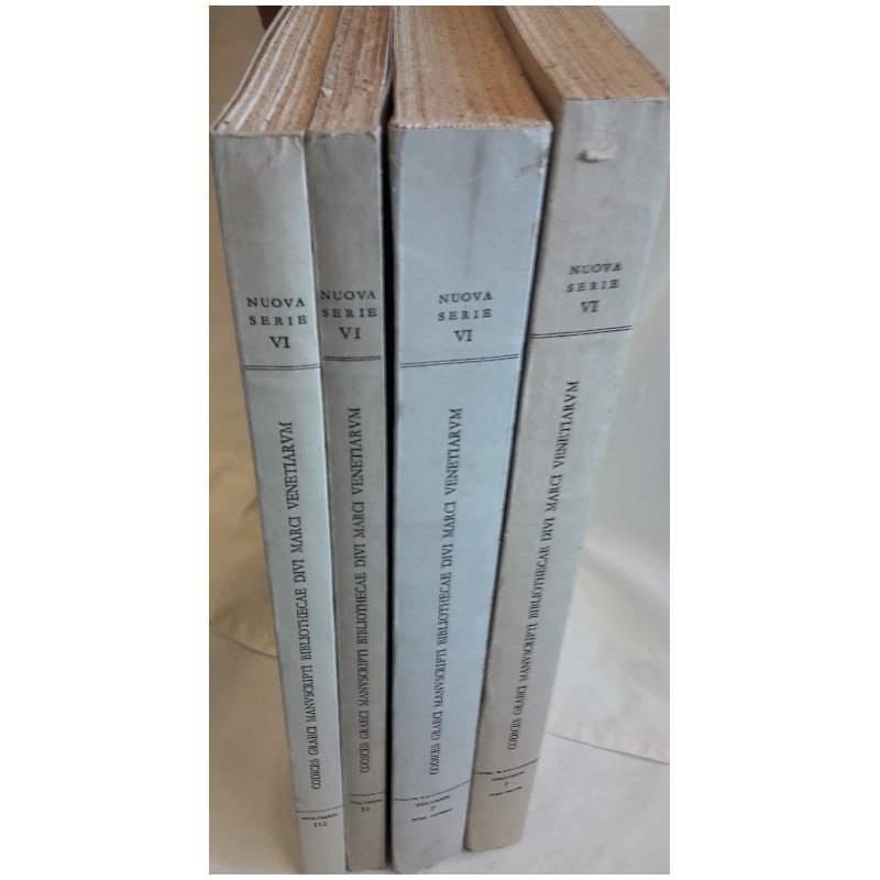 Codices Graeci Manuscripti Bibliothecae Divi Marci Venetiarum-4 Voll.