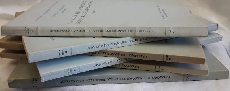 Catalogo Dei Manoscritti Della Biblioteca Casanatense- Voll. I-ii-iii-iv-v-vi