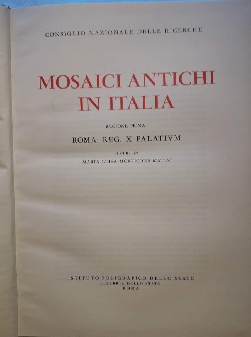 Mosaici Antichi in Italia-regione Prima-roma: Reg. X Palatinum