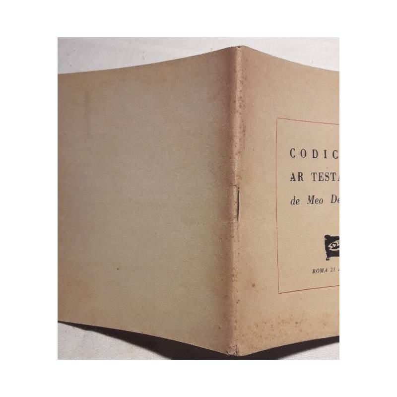 Codicillo Ar Testamento De Meo Del Cacchio