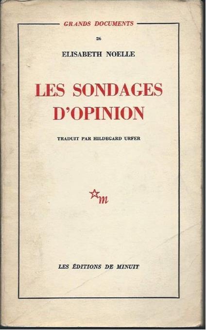 Les Sondages D'opinion - copertina