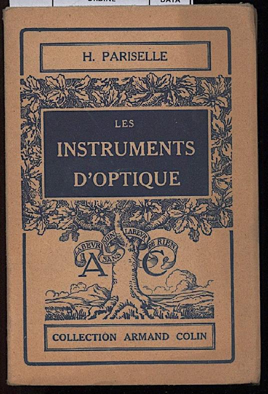 Les Instruments D'optique - copertina