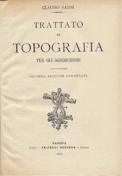 Trattato di Topografia per Gli Agrimensori - copertina