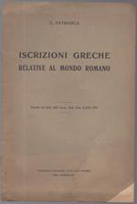 Iscrizioni Greche Relative Al Mondo Romano
