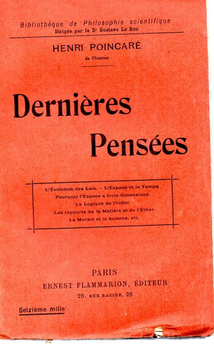Dernieres Pensees - copertina