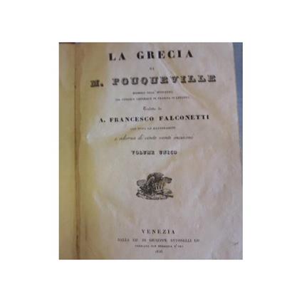 La Grecia di Pouqueville - copertina