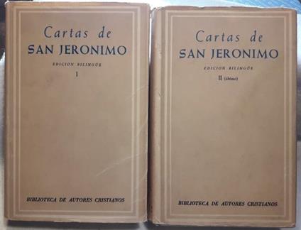 Cartas De San Jeronimo - Edicion Bilingue 2 Voll. - copertina