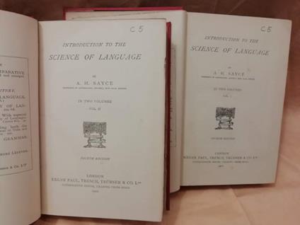 Introduction To The Science Of Language  - copertina