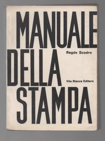 Manuale Della Stampa  - copertina