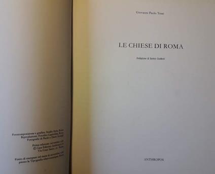 Le Chiese di Roma - copertina
